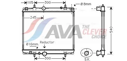 Radiator, engine cooling