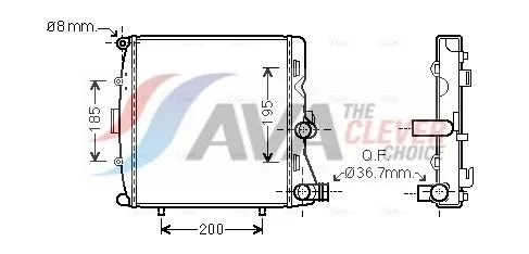 Radiator, engine cooling