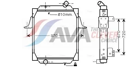 Radiator, engine cooling