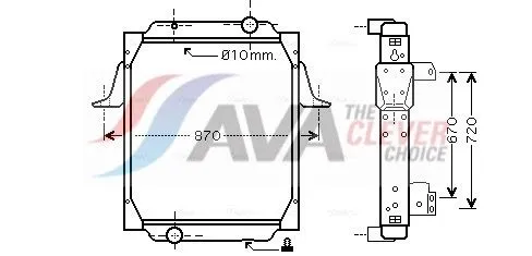 Radiator, engine cooling