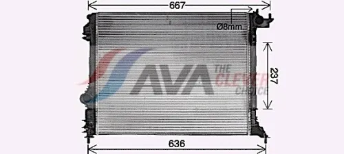 Radiator, engine cooling