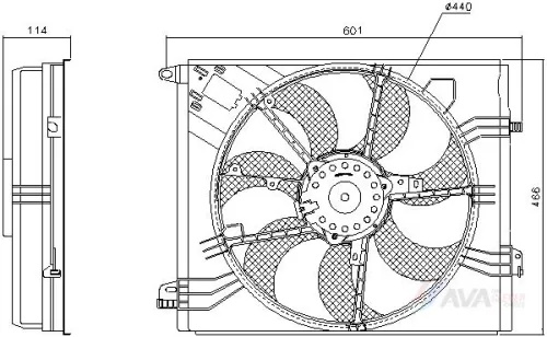 Fan, engine cooling