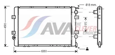 Radiator, engine cooling