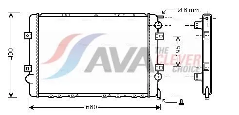 Radiator, engine cooling