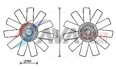 Fan, engine cooling