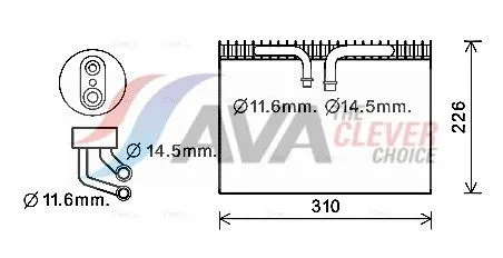 Evaporator, air conditioning