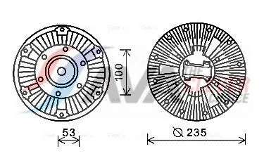 Clutch, radiator fan