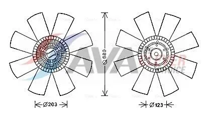Clutch, radiator fan