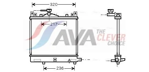 Radiator, engine cooling