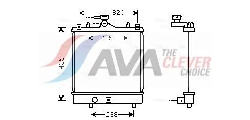 Radiator, engine cooling