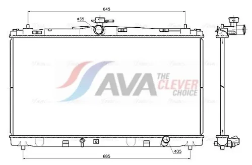 Radiator, engine cooling