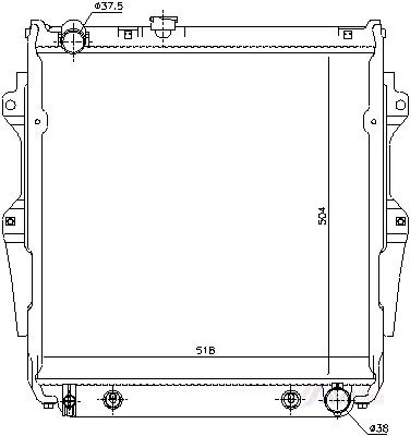 Radiator, engine cooling