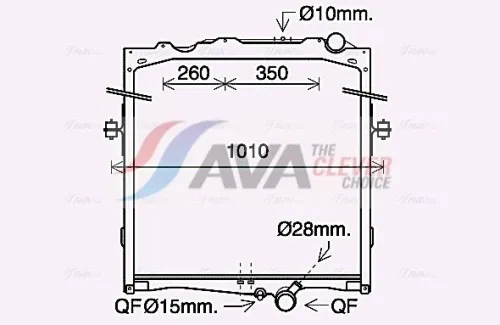 Radiator, engine cooling