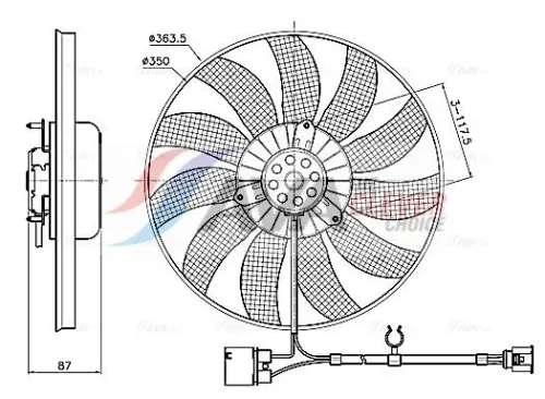 Fan, engine cooling