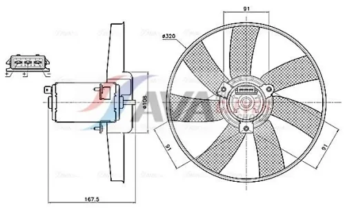 Fan, engine cooling