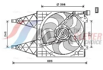 Fan, engine cooling