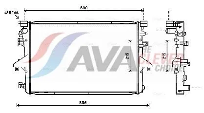 Radiator, engine cooling