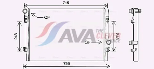 Radiator, engine cooling