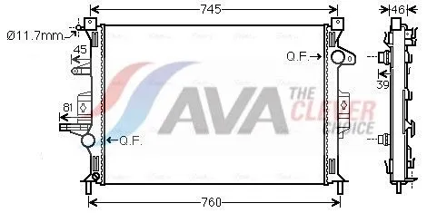 Radiator, engine cooling