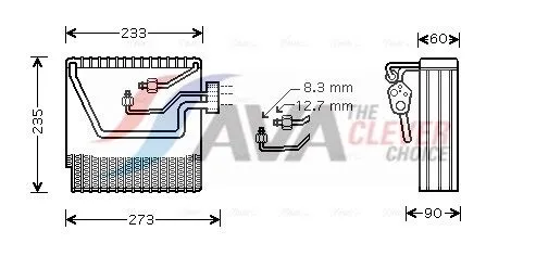 Evaporator, air conditioning