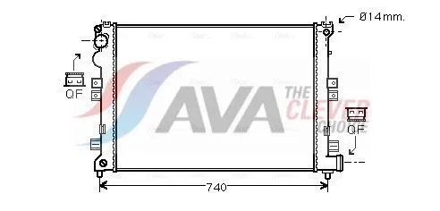 Radiator, engine cooling