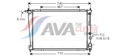 Radiator, engine cooling